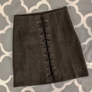 LF SEEK the Label Faux Suede Skirt